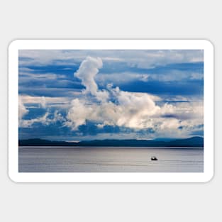 A blue dawn over the west Highland Coast, Scotland Sticker